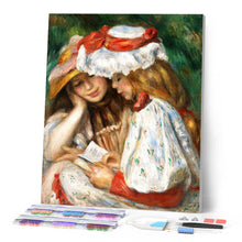 Charger l'image dans la galerie, Broderie Diamant - Diamond Painting Jeunes Filles Lisant - Renoir 40x50cm toile tendue sur châssis