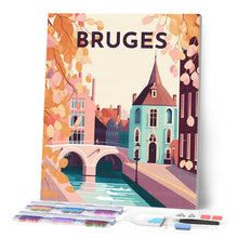 Charger l'image dans la galerie, Broderie Diamant - Affiche Poster Bruges
