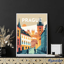 Charger l'image dans la galerie, Broderie Diamant - Affiche Poster Prague