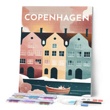 Charger l'image dans la galerie, Broderie Diamant - Affiche Poster Copenhague