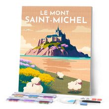 Charger l'image dans la galerie, Broderie Diamant - Affiche Poster Mont Saint-Michel