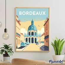 Charger l'image dans la galerie, Broderie Diamant - Affiche Poster Bordeaux