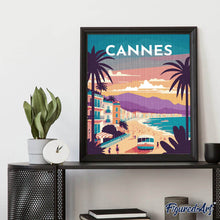 Charger l'image dans la galerie, Broderie Diamant - Affiche Poster Cannes