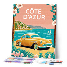 Charger l'image dans la galerie, Broderie Diamant - Affiche Poster Côte d'Azur