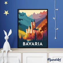 Charger l'image dans la galerie, Broderie Diamant - Affiche Poster Bavière