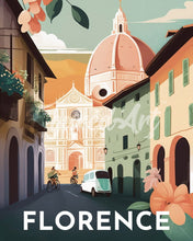 Charger l&#39;image dans la galerie, Diamond Painting - Broderie Diamant - Affiche Poster Florence 40x50cm toile tendue sur châssis