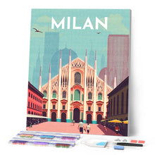 Charger l'image dans la galerie, Broderie Diamant - Affiche Poster Milan