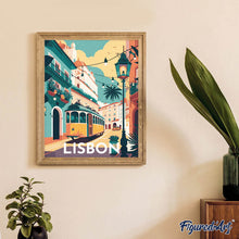 Charger l'image dans la galerie, Broderie Diamant - Affiche Poster Lisbonne