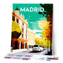 Charger l'image dans la galerie, Broderie Diamant - Affiche Poster Madrid