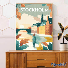 Charger l'image dans la galerie, Broderie Diamant - Affiche Poster Stockholm