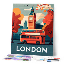 Charger l'image dans la galerie, Broderie Diamant - Affiche Poster Londres