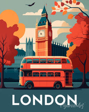 Charger l'image dans la galerie, Broderie Diamant - Affiche Poster Londres
