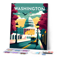 Charger l'image dans la galerie, Broderie Diamant - Affiche Poster Washington