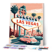 Charger l'image dans la galerie, Broderie Diamant - Affiche Poster Las Vegas