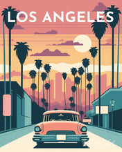 Charger l'image dans la galerie, Broderie Diamant - Affiche Poster Los Angeles