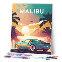 Charger l'image dans la galerie, Broderie Diamant - Affiche Poster Malibu