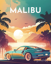 Charger l'image dans la galerie, Broderie Diamant - Affiche Poster Malibu