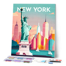 Charger l'image dans la galerie, Broderie Diamant - Affiche Poster New York