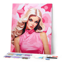 Charger l'image dans la galerie, Broderie Diamant - Diva Blonde en Rose