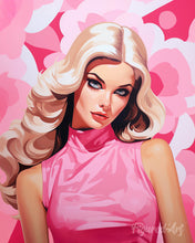 Charger l'image dans la galerie, Diamond Painting - Broderie Diamant - Diva Blonde en Rose