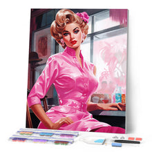 Charger l'image dans la galerie, Broderie Diamant - Diva Rétro Rose