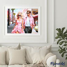Charger l'image dans la galerie, Broderie Diamant - Amour Hollywoodien en Rose