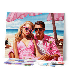 Charger l'image dans la galerie, Broderie Diamant - Amoureux au Bord de la Plage