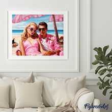 Charger l'image dans la galerie, Broderie Diamant - Amoureux au Bord de la Plage