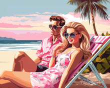 Charger l'image dans la galerie, Diamond Painting - Broderie Diamant - Amour de Diva au Bord de la Plage