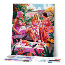 Charger l'image dans la galerie, Broderie Diamant - Filles Bavardes au Jardin