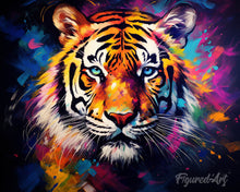 Charger l'image dans la galerie, Diamond Painting - Broderie Diamant - Tigre Coloré Abstrait