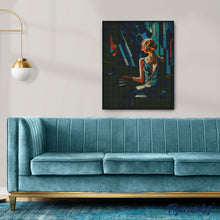 Charger l'image dans la galerie, Broderie Diamant - Femme au Piano Art Déco