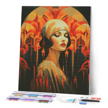 Charger l'image dans la galerie, Broderie Diamant - Femme Art Déco