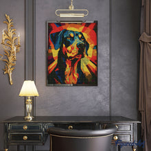Charger l'image dans la galerie, Broderie Diamant - Chien Art Déco