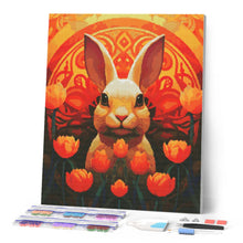 Charger l'image dans la galerie, Broderie Diamant - Lapin Art Déco