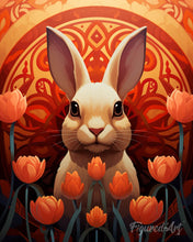 Charger l'image dans la galerie, Diamond Painting - Broderie Diamant - Lapin Art Déco