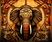 Charger l'image dans la galerie, Diamond Painting - Broderie Diamant - Eléphant Art Déco