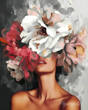 Charger l'image dans la galerie, Diamond Painting - Broderie Diamant - Beauté derrière les fleurs 40x50cm toile tendue sur châssis