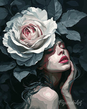 Charger l'image dans la galerie, Diamond Painting - Broderie Diamant - Femme à la Rose