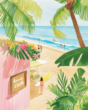 Charger l'image dans la galerie, Diamond Painting - Broderie Diamant - Club de la plage 40x50cm toile tendue sur châssis