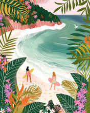 Charger l'image dans la galerie, Diamond Painting - Broderie Diamant - Baie tropicale 40x50cm toile tendue sur châssis