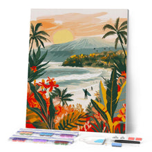 Charger l'image dans la galerie, Broderie Diamant - Plage tropicale