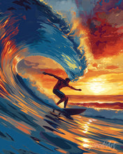 Charger l'image dans la galerie, Diamond Painting - Broderie Diamant - Surf sur grande vague