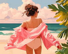Charger l'image dans la galerie, Diamond Painting - Broderie Diamant - Profitez de la plage 40x50cm toile tendue sur châssis