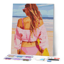 Charger l'image dans la galerie, Broderie Diamant - Journée de plage avec style