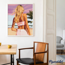 Charger l&#39;image dans la galerie, Broderie Diamant - Beauté au crépuscule 40x50cm toile tendue sur châssis