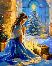 Charger l'image dans la galerie, Diamond Painting - Broderie Diamant - Prière de la Veillée de Noël 40x50cm toile tendue sur châssis