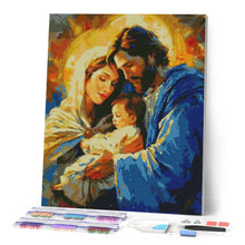 Charger l'image dans la galerie, Broderie Diamant - Sainte Famille 40x50cm toile tendue sur châssis