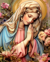 Charger l'image dans la galerie, Diamond Painting - Broderie Diamant - Sainte Vierge Marie 40x50cm toile tendue sur châssis