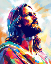 Charger l'image dans la galerie, Diamond Painting - Broderie Diamant - Gloire Radieuse de Jésus 40x50cm toile tendue sur châssis